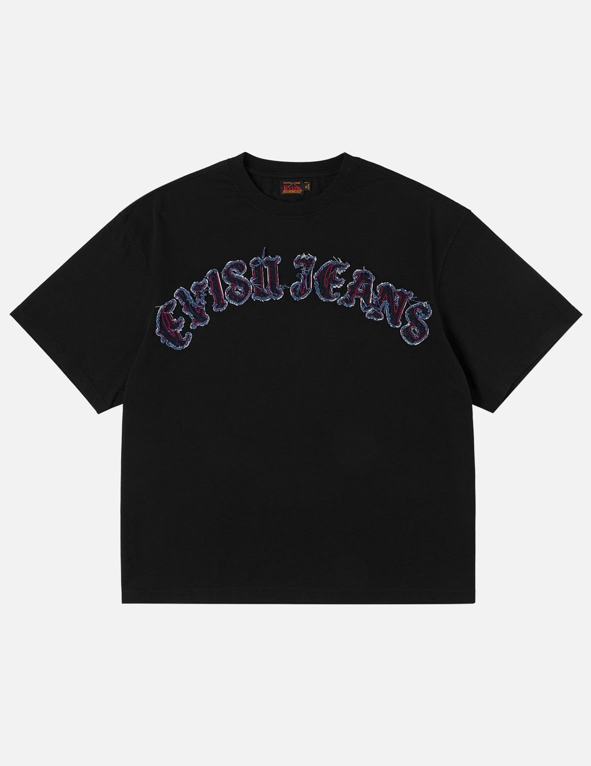 Evisu Jeans Logo Distressed Tee